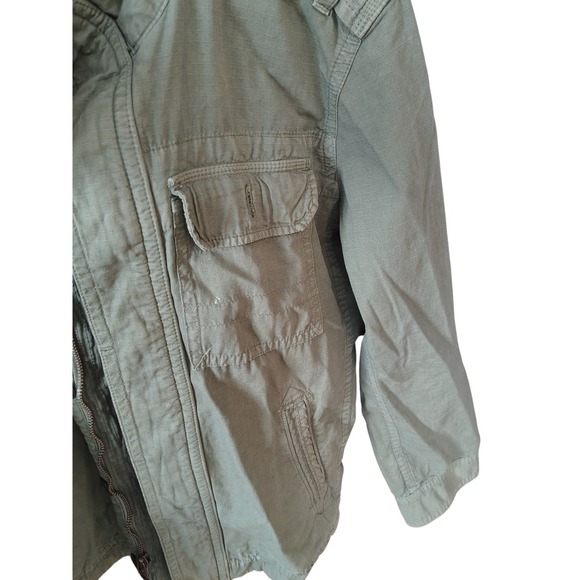 American Eagle Sage Green Military Field-Style Jacket Men's S Cotton - Picture 3 of 5